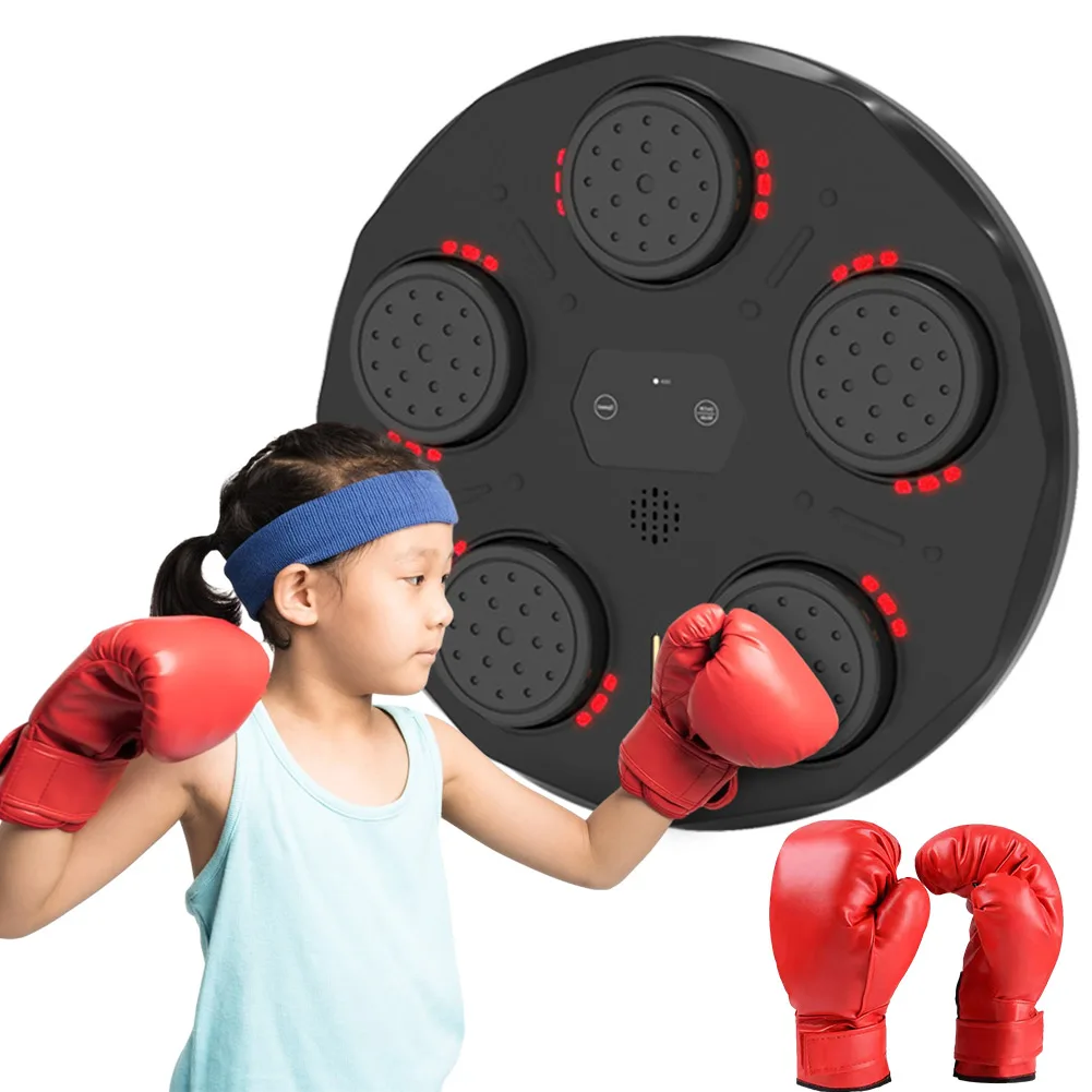 Smart Music Boxing Machine Charging Boxing Fitness Trainer Electronic Wall Target Wall Hanging Sanda LED Lighted Sandbag