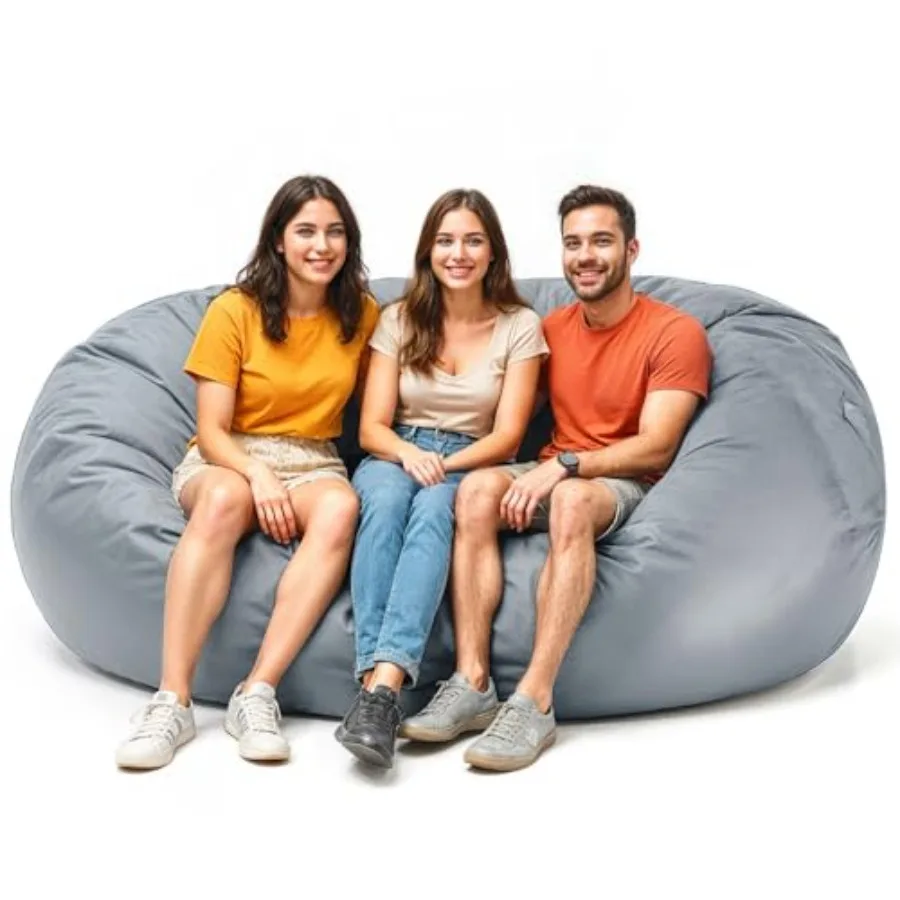 

Мешок-мешок для улицы/в помещении, 7 футов, водоотталкивающий и выцветающий, удобный стул-мешок для патио, заднего двора, террасы Garde