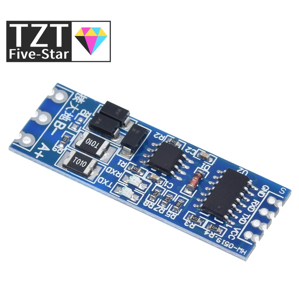 Ttl Draai Naar Rs485 Module Hardware Automatische Flow Control Module Seriële Uart Level Wederzijdse Conversie Voedingsmodule 3.3V 5V