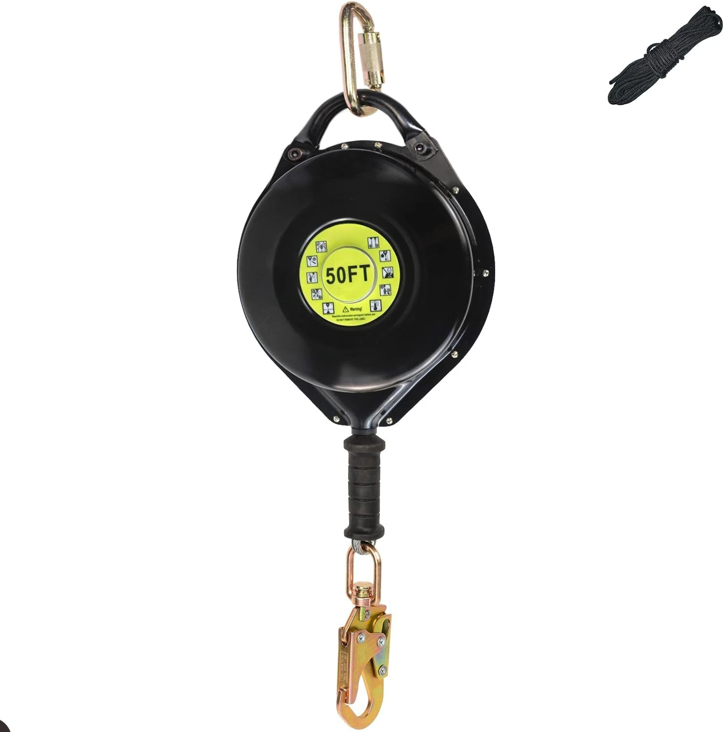 Self Retracting Lifeline ,Retractable Safety Harness Lanyard,No Tangle+Aviation Grade Galvanized Steel Cable