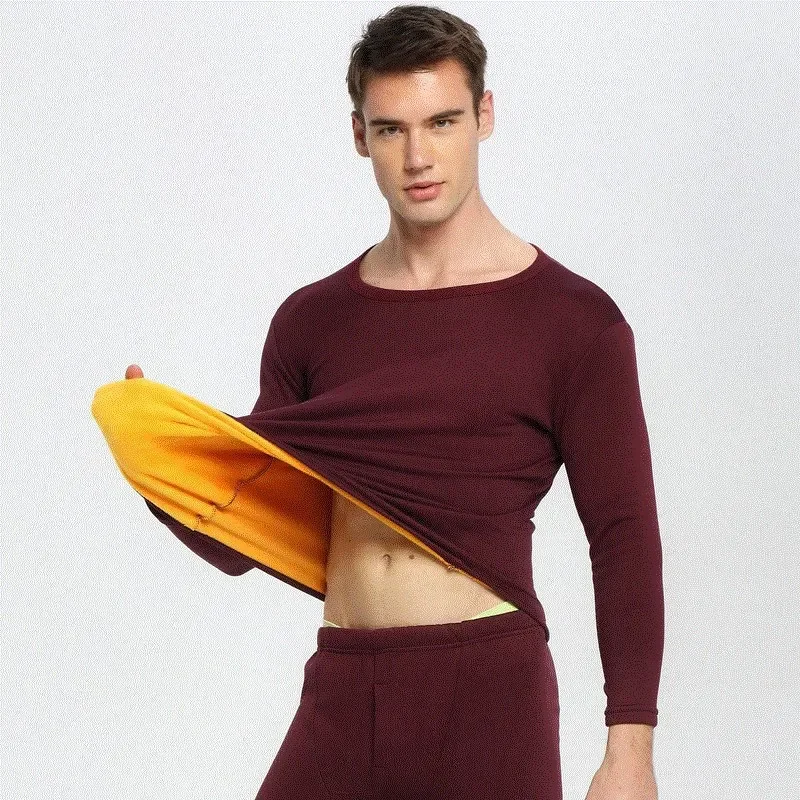 Thermal underwear men's winter ladies' autumn clothes and trousers couples suit fleece to keep warm.