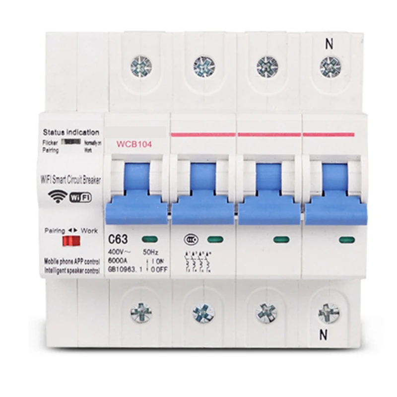 

Three Phase Circuit Breaker Industrial Remote Control MCB Timing With Amazon Alexa Echo