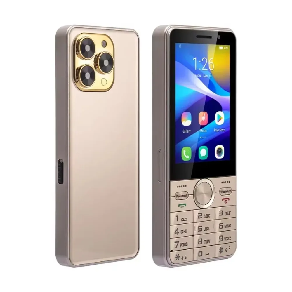 UNIWA HOPE XS17 3.5 Inch 4G Keypad Phones Touch Screen Smart Phone Android 8.1 Quad Core 2GB+16GB 2500mAh Cellphone Whatsapp