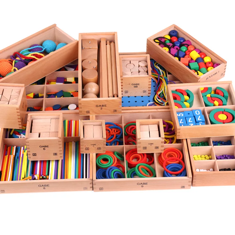

Children's Wooden Froebel Teaching Aids Set for Kindergarten Juguetes Montessori Brinquedos Educativos Educational Toys Juegos