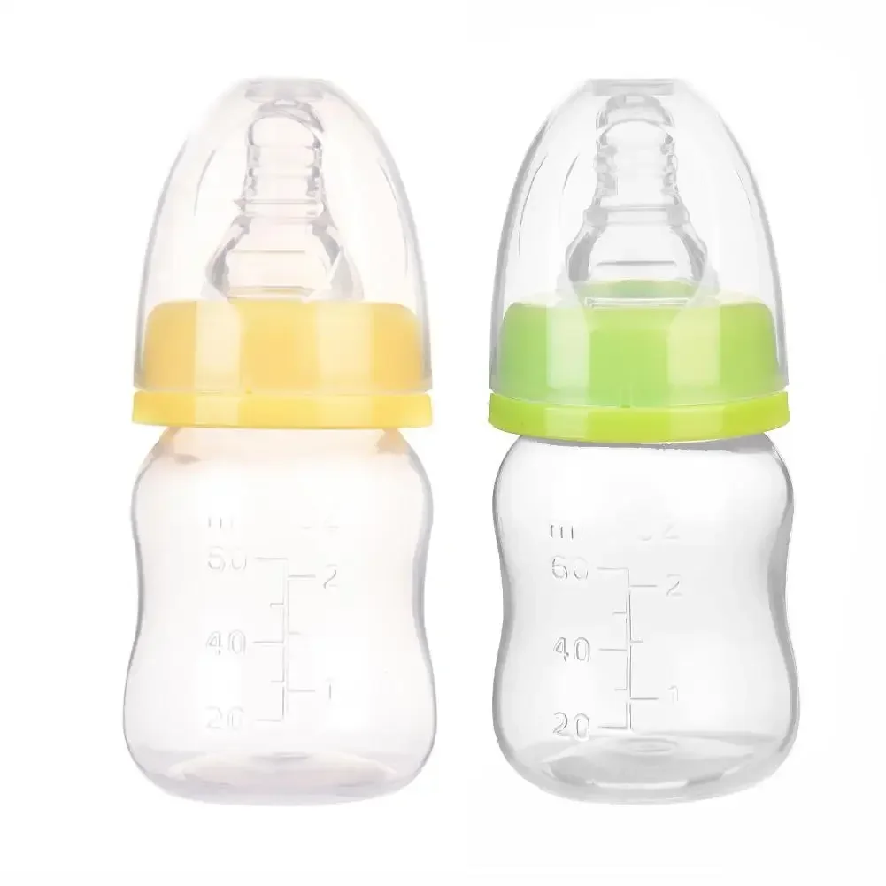 

Mini Portable BPA-Free Nursing Bottle for Infants 60ML Capacity Feeder for Safe Feeding Milk Juice Fruit Care