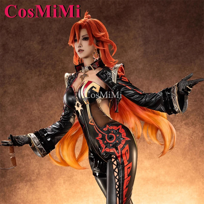 CosMiMi Game Genshin Impact Mavuika Cosplay Costume Gorgrous Elegant Battle Uniforms Carnival Party Role Play Clothing S-XL New