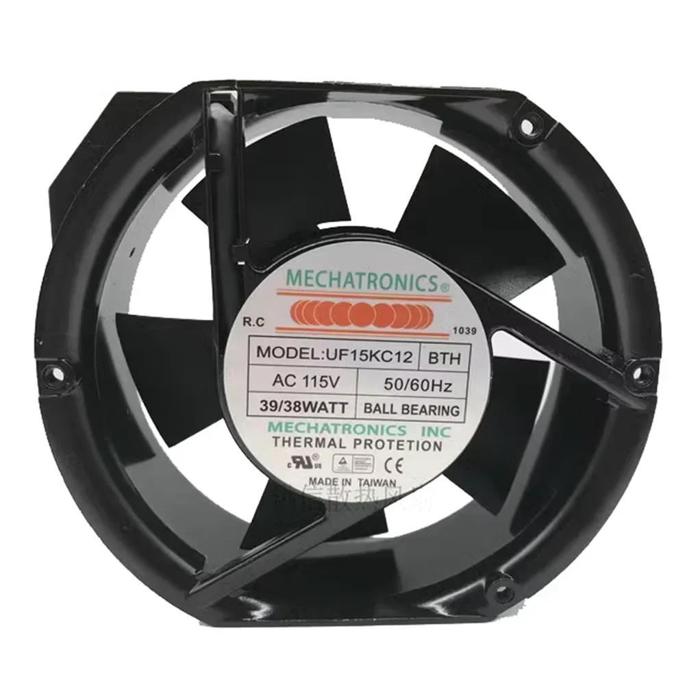 

+NEW UF15KC12 BTH For Mechatronics 172mm 17cm AC 115V 39/38W 17251 Industiral Axial Case Cooling Fans