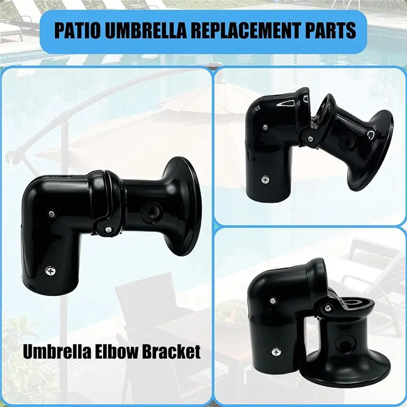 B50C Patio Umbrella Elbow Cantilever Umbrella Part Offset Umbrella Bracket