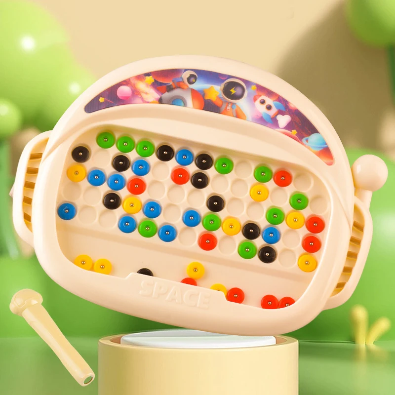 Kinder puzzle frühe Bildung Spielzeug kreative Magnet bürste Zeichenbrett Übung Hand Gehirn Koordination Baby Magnet tafel