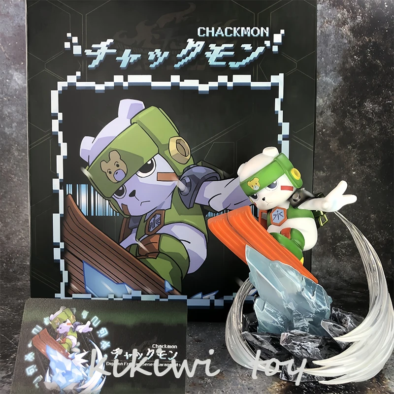 13cm Digimon Anime Figure Chackmon Figures Zombie Car Chackmon Figurine Model Gk Statue Doll Collection Decoration Toys Kid Gift