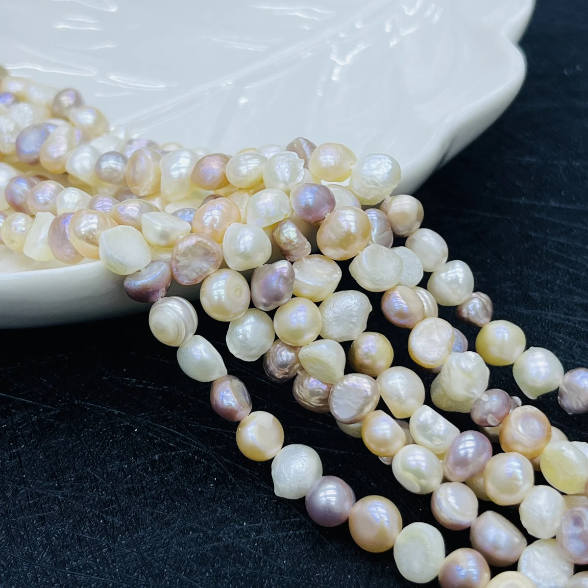

7-8mm Colorful Baroque Natural Freshwater Pearls Irregularly Shaped Beads for Jewelry Making DIY Necklace Bracelet Accessories