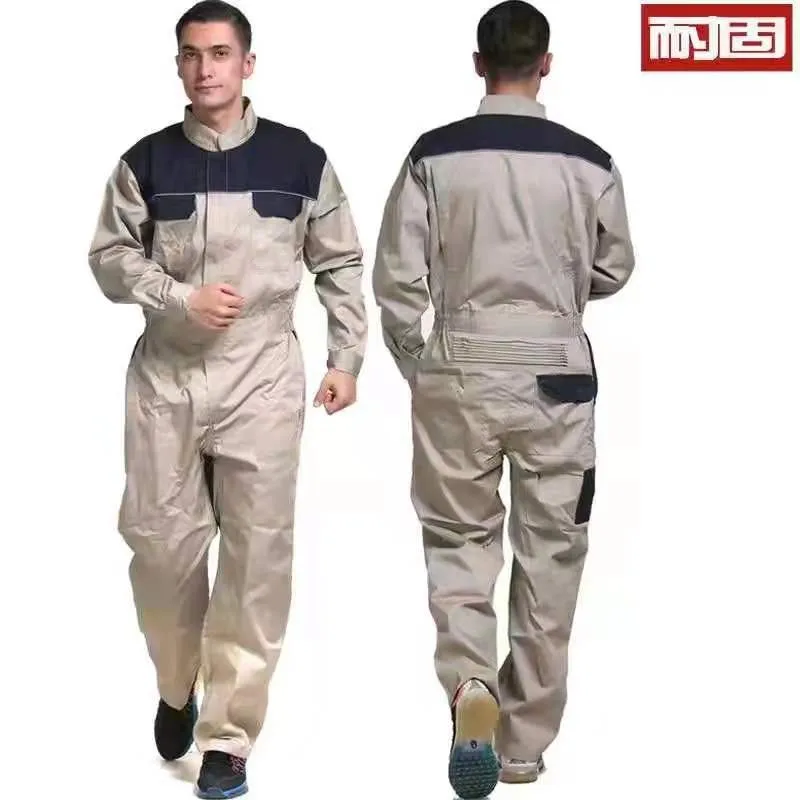 Work Wear Overalls for men Fashion Tooling Loose Cargo Overalls Long Sleeve Repairman Auto Repair Jumpsuits