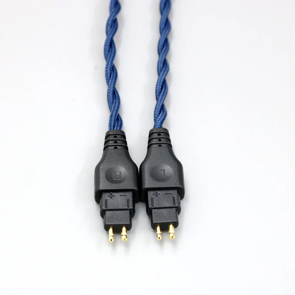 99% Pure Silver OCC Graphene Alloy Sleeved Earphone Cable For Sennheiser HD580 HD600 HD650 HDxxx HD660S HD58x HD6xx LN008607