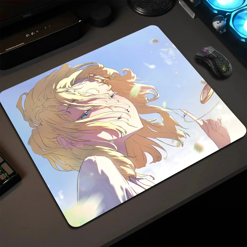 Amelia Watson Youtuber Hololive Girl Anime Mousepad Small LockEdge Mouse Pad For Gamers Computer Desk Pad Anti-slip Rubber