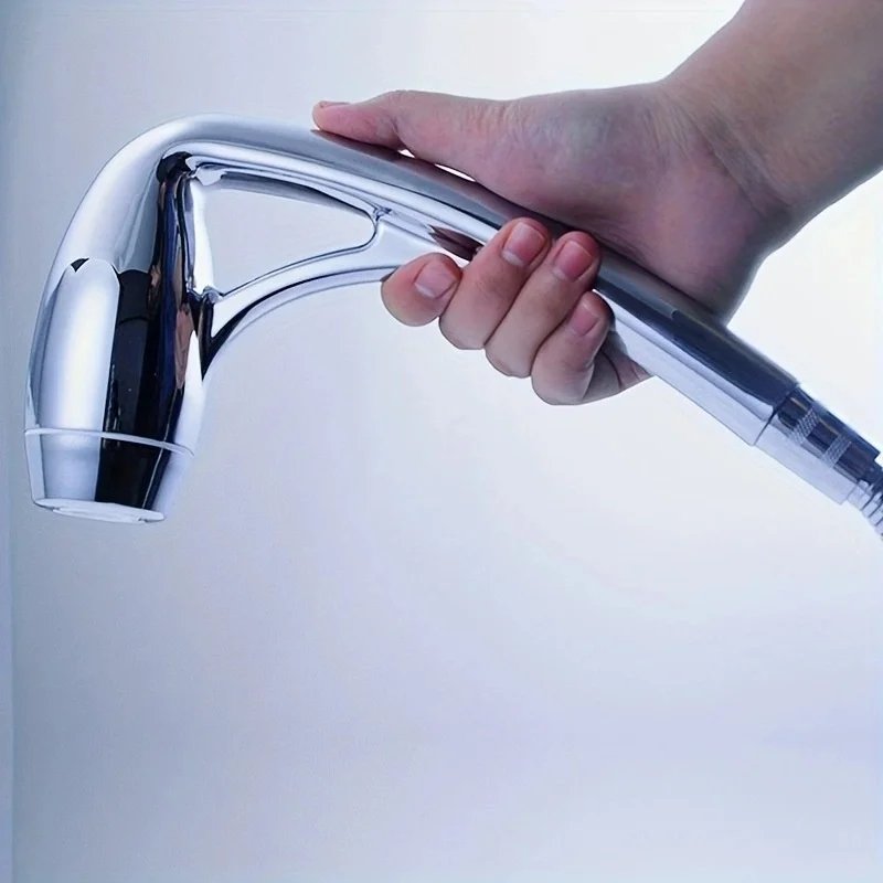 Handheld Turbo Shower Head with Oxygen Enrichment Technology Wall Mount Support and Efficient Scale Prevention Design