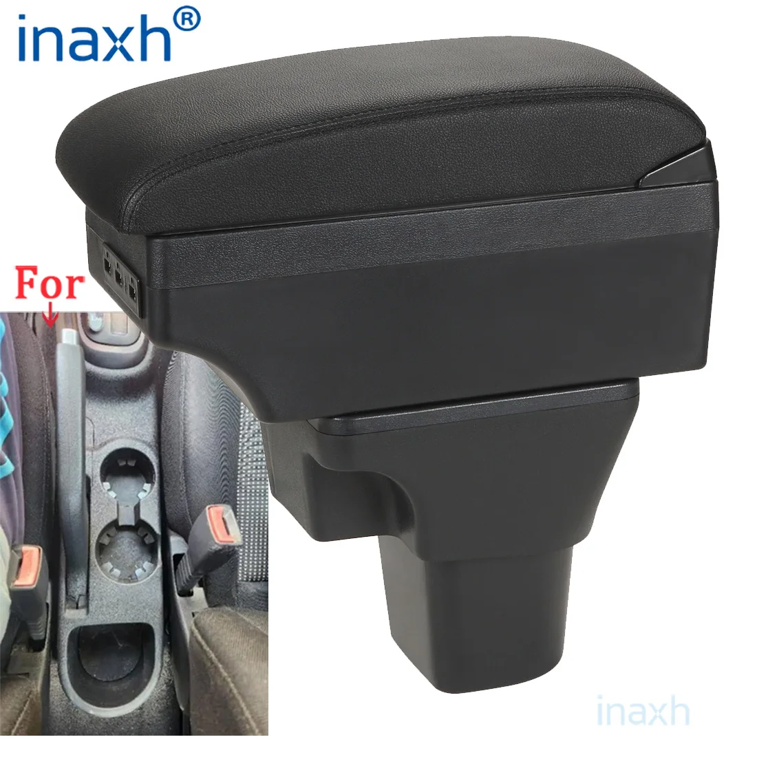 

For Hyundai Accent Armrest Box For Hyundai Accent Verna Car Armrest Storage box Interior parts detail Simple installation