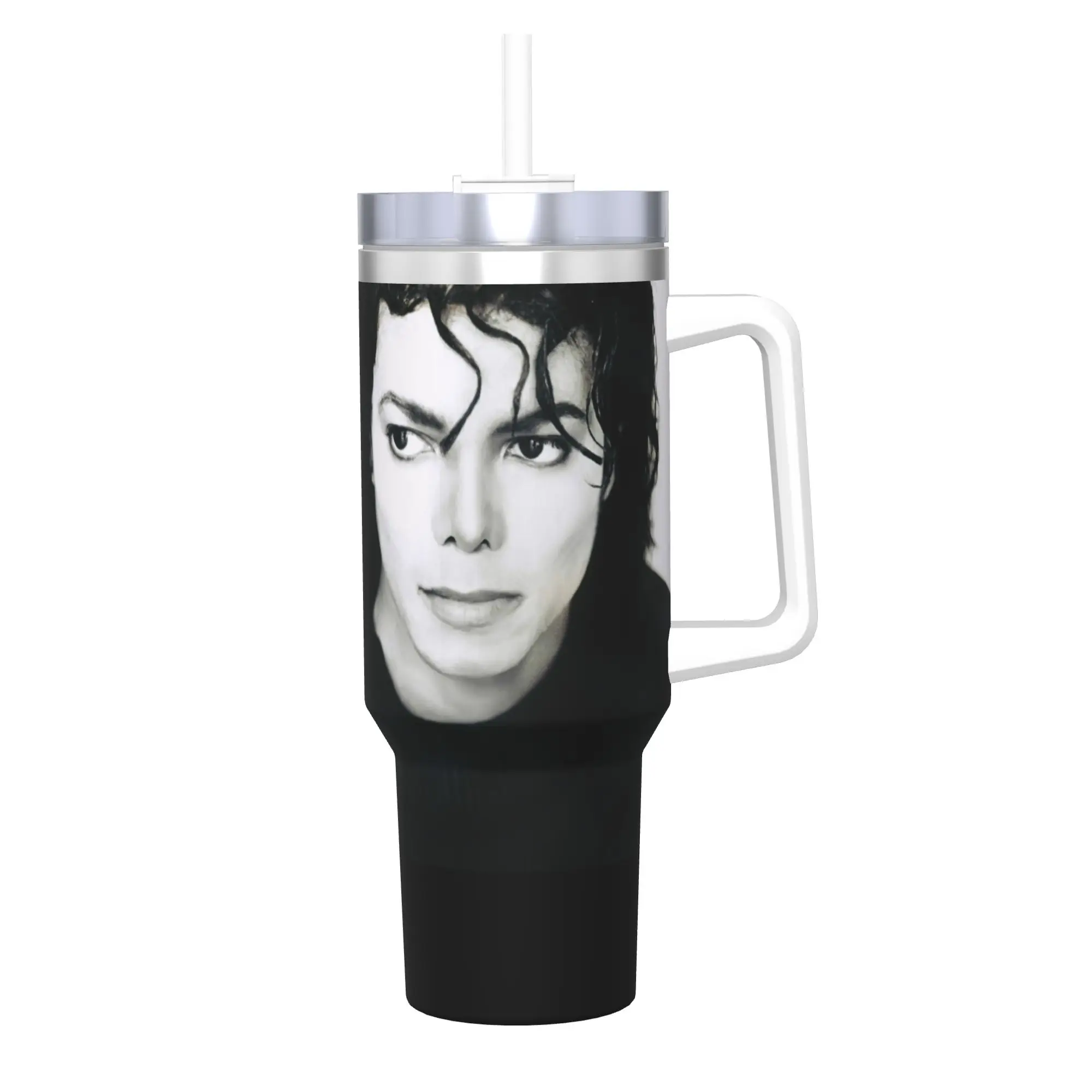 Stainless Steel Tumbler Michael Jackson Thermal Mug MJJ Pop Music Singer Insulated Cold and Hot Car Mugs Travelist Water Bottle
