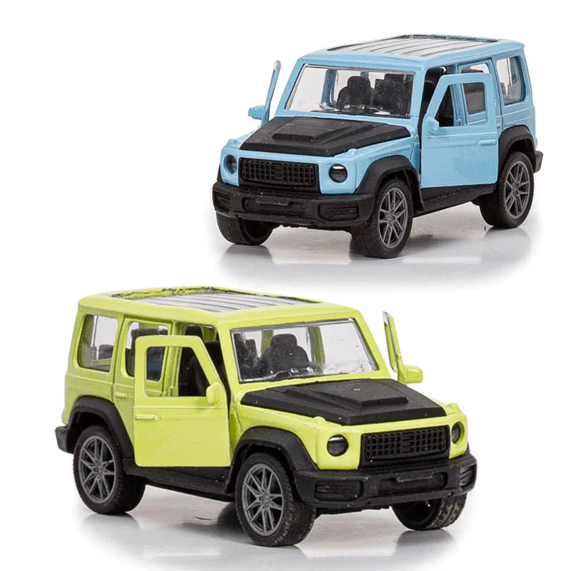 1:43 سبيكة عربات التي تجرها الدواب لعبة نموذج لعب الأطفال سيارة سطح المكتب الحلي الإبداعية التراجع سيارة يمكن فتح الباب الأولاد اللعب