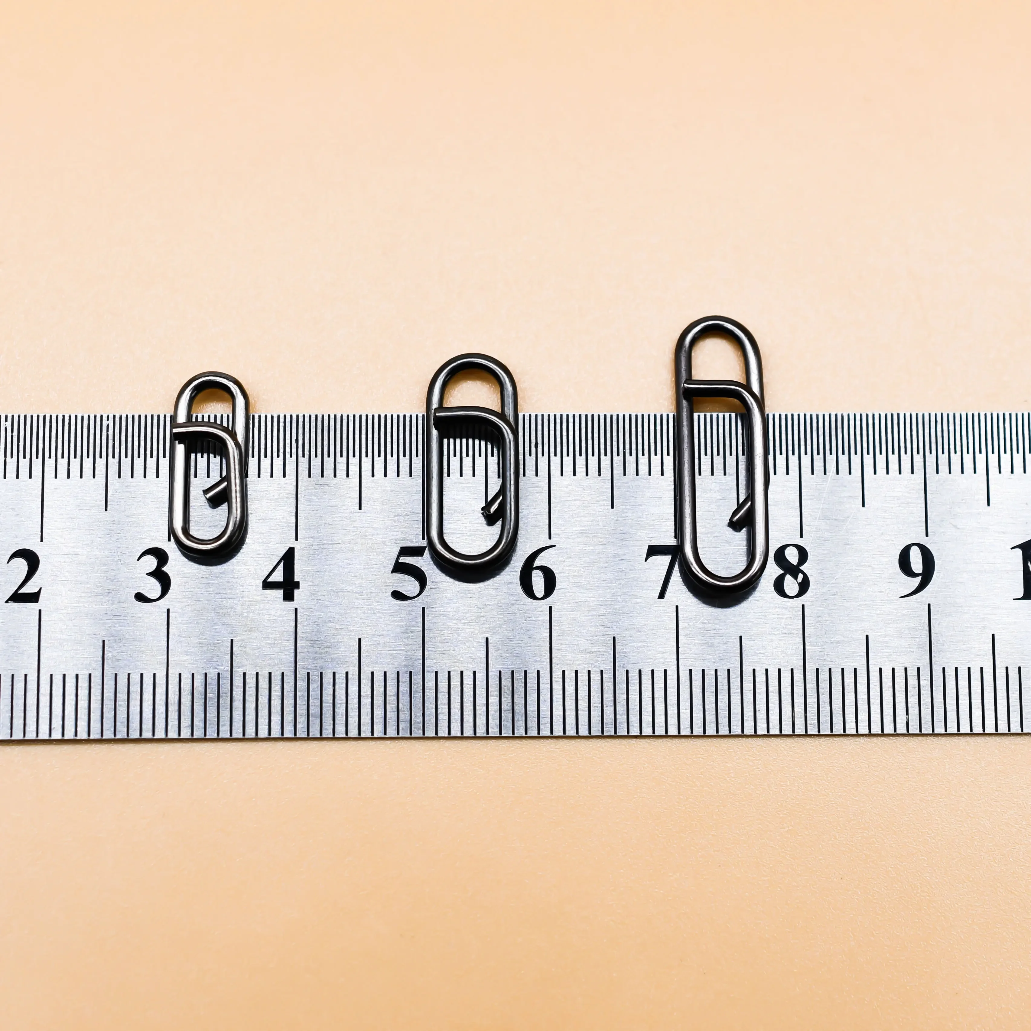 Topranc 60 peças clipes rápidos de bloqueio de pesca, conectores de fivela de bloqueio de aço inoxidável suave para entusiastas da pesca em água salgada