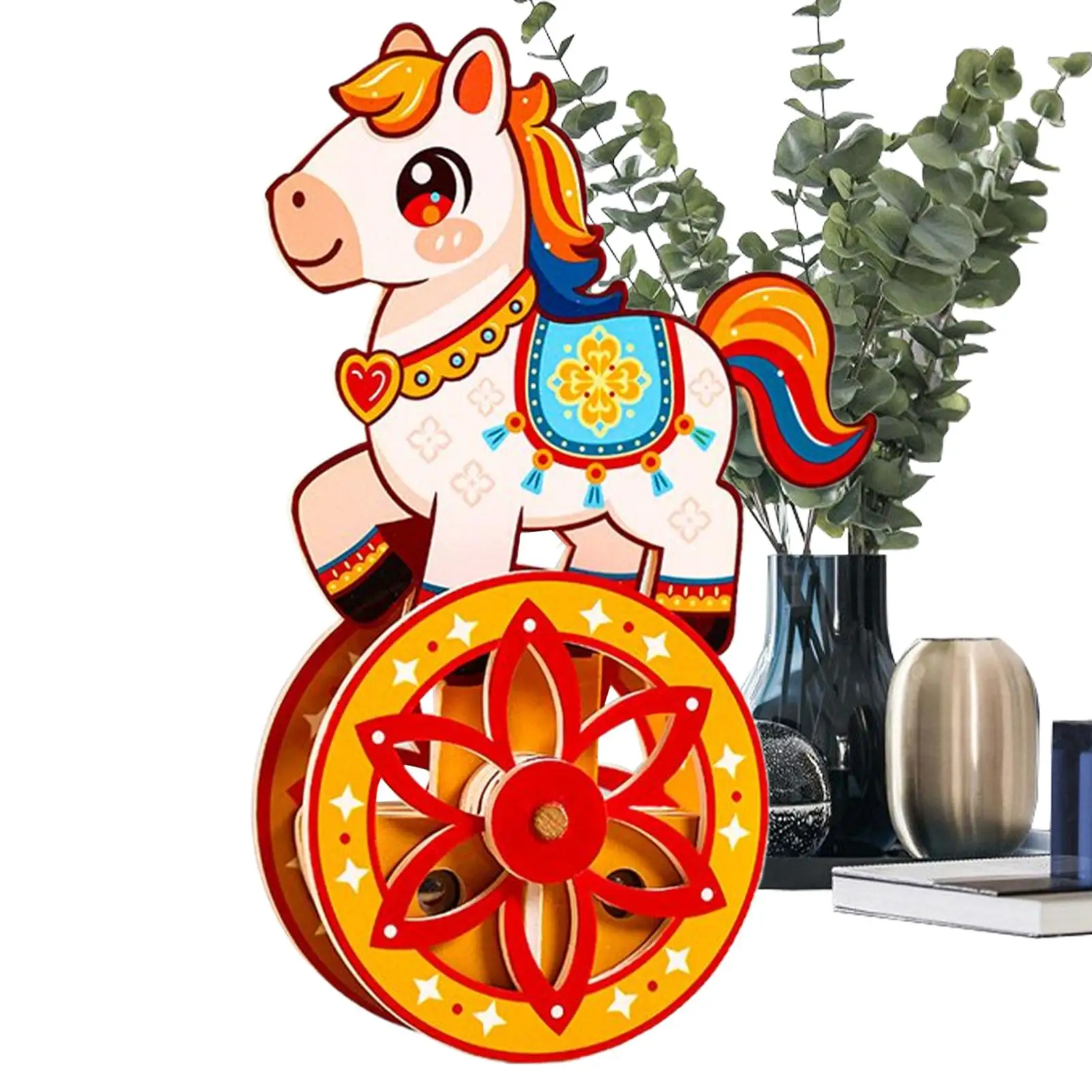 Modelos de Madeira para Montar, Base Autoestabilizante, Jogo de Raciocínio, Kit de Quebra-Cabeça de Cavalo de Madeira para Homens, Mulheres e Adolescentes, Presente de Aniversário e Natal