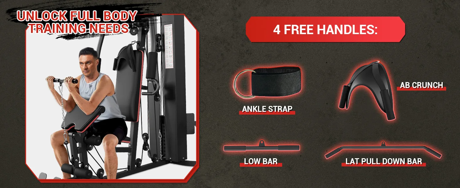 home gym workout machine system