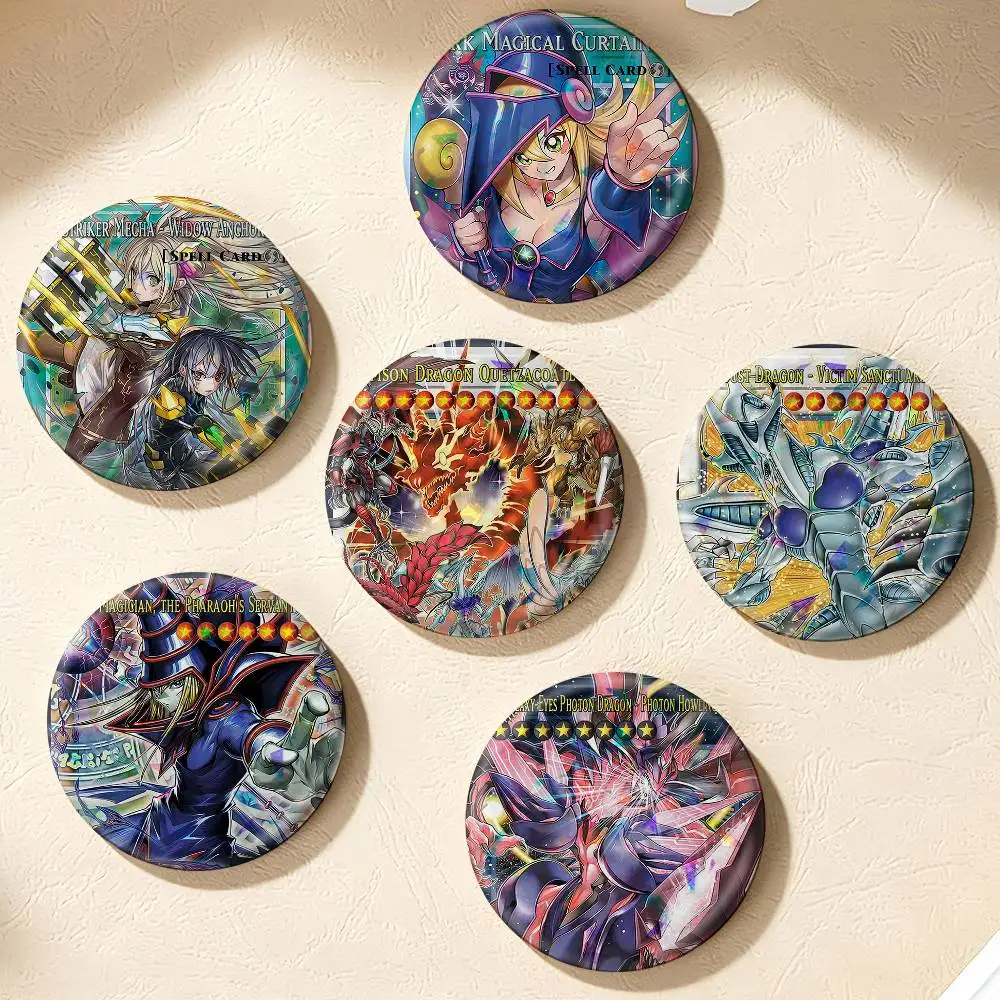 YU GI OH Card  75mm 44mm 25mm Accessories Toys Badge Brooch Backpack Hat Pins