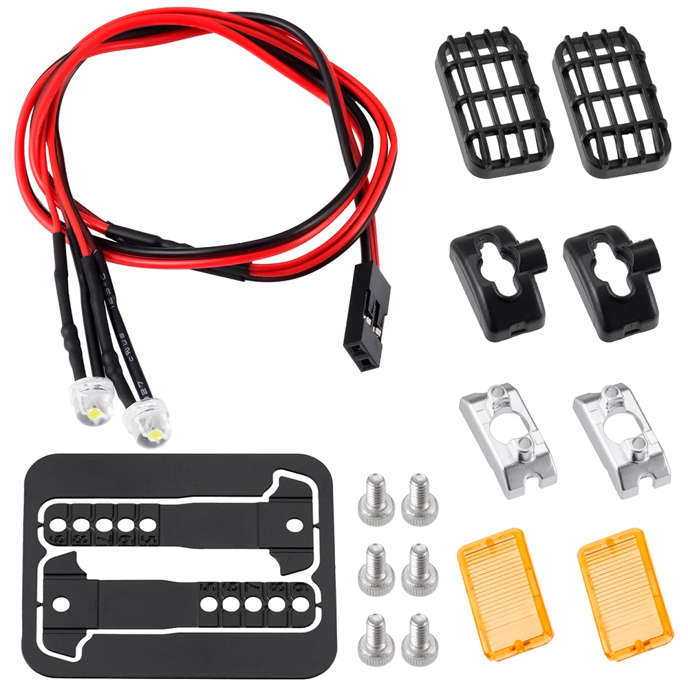 ไฟสปอตไลท์ LED สำหรับหลังคารถบังคับวิทยุ AXSPEED สำหรับ Axial SCX10 Wraith TRX4 TRX6 Tamiya 1/10 RC Crawler Car อะไหล่ DIY
