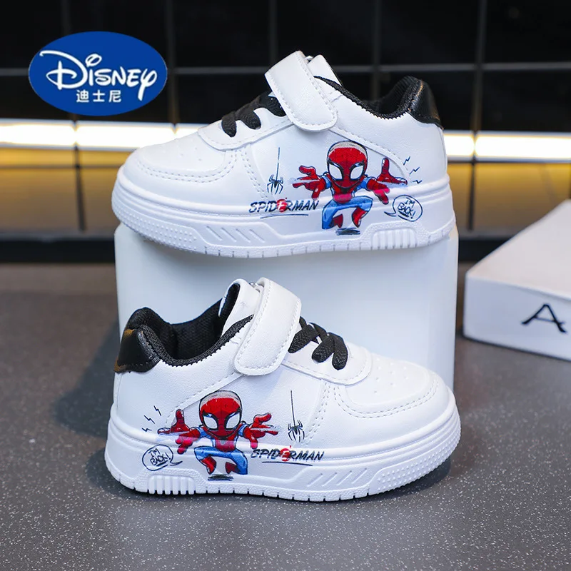 

Детские кроссовки Disney Spider-Man, лето 2023 г., спортивная обувь на липучке для больших детей, мультяшный и стильный дизайн