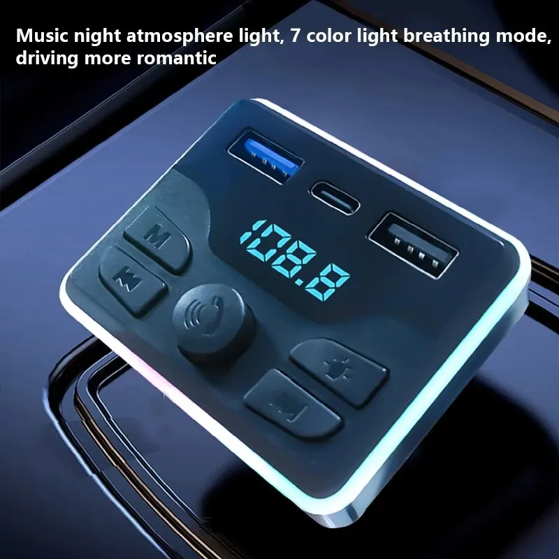 M51 Car Bluetooth MP3 Car Multi-function USB TF Card Can Adjust the Direction of Lossless Music Car MP3