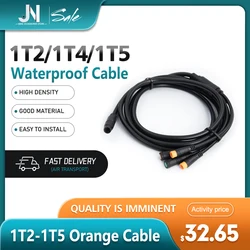 Julet 1T2/1T4/1T5 extension Cable Waterproof Plug Connect 24V-72V Brake/Light/Display/Throttle Use for Electric Bicycle Parts