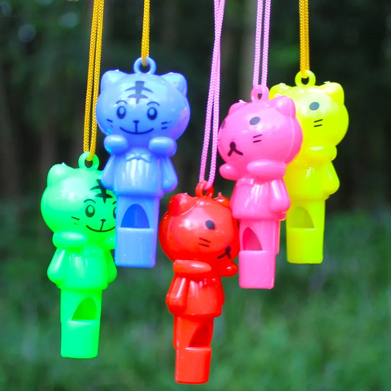 25Pcs Cute Cat Whistles Cheer Up Sports Toys for Children Birthday Party Favors Baby Shower Gifts Goodie Bag Pinata Fillers