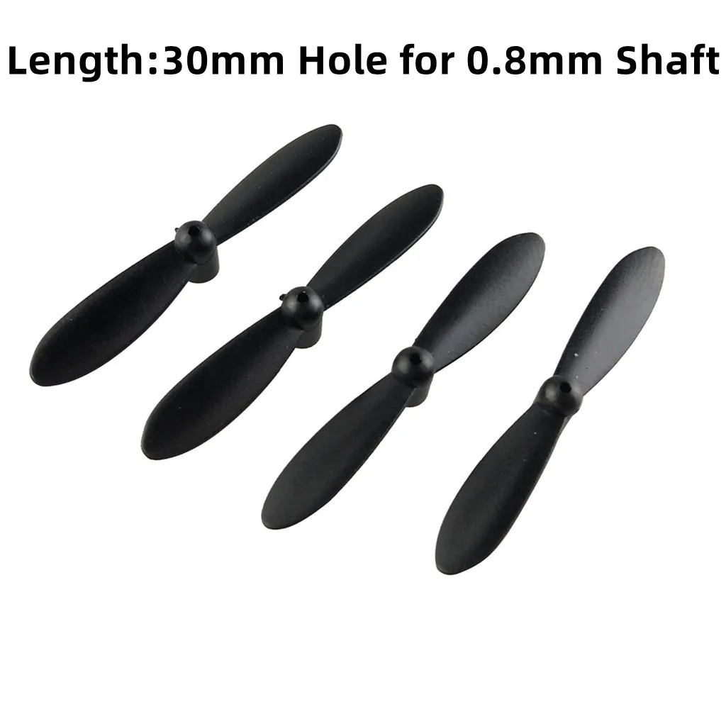 4PCS=2A+2B 3cm 30mm 0.75mm CX-10 CX-10A V676 Q4h111 WQ100 Propellers Main Blades Rc spare Parts Mini Quadcopter