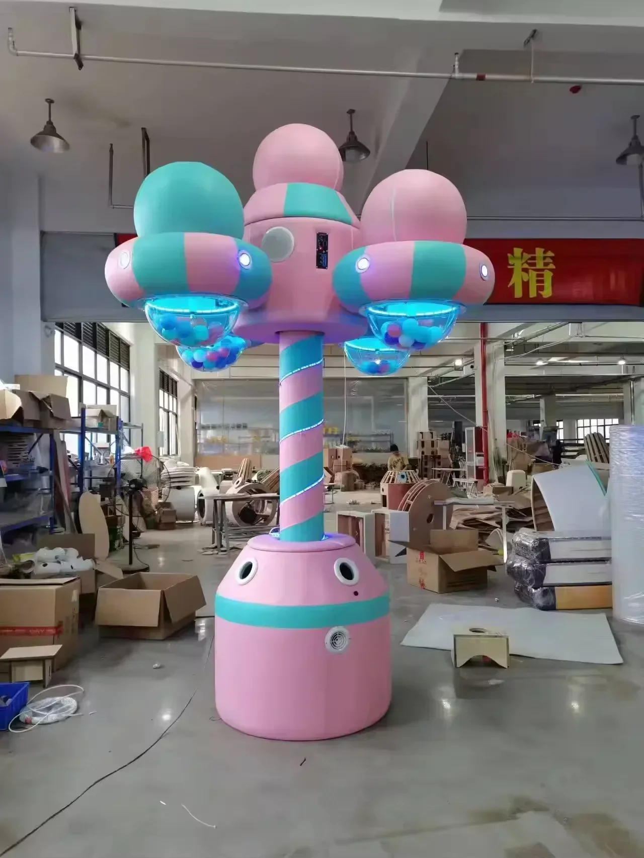 Wholesale Children Amusement Park Ball Drop Game Ball Fountain Machine Soft Ball Pit Machine Indoor Playground Equipment