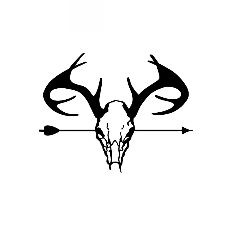 

Deer Hunting Creative Animal Sticker High Quality Car Window Decoration Personality Pvc Waterproof Decal Black/white, 15cm*12cm
