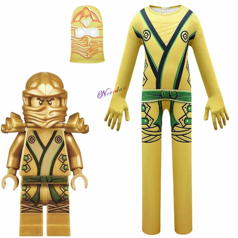 زي الهالوين للأولاد للأطفال بدلة زنتاي التأثيرية أنيمي نينجا مع قناع للأطفال بدلة حفلات عيد الميلاد الخيالية #3