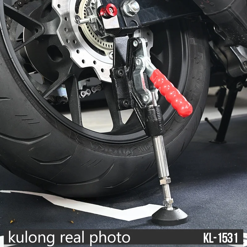 Motorcycle repair rack, portable folding frame, rear wheel support, bike stick, chain cleaning and maintenance bracket