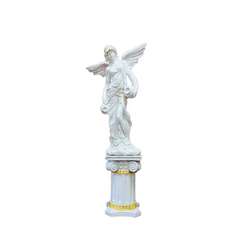 

European Angel Sculpture Outdoor Garden Landscape Simulation Figure Statue Garden Court