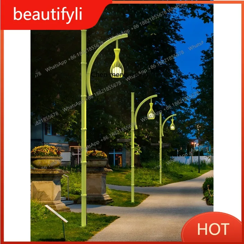 

L6080 Outdoor B & B Garden Lights Solar Simulation Bamboo High Pole Lights Scenic Area Lighting Garden Landscape Lights