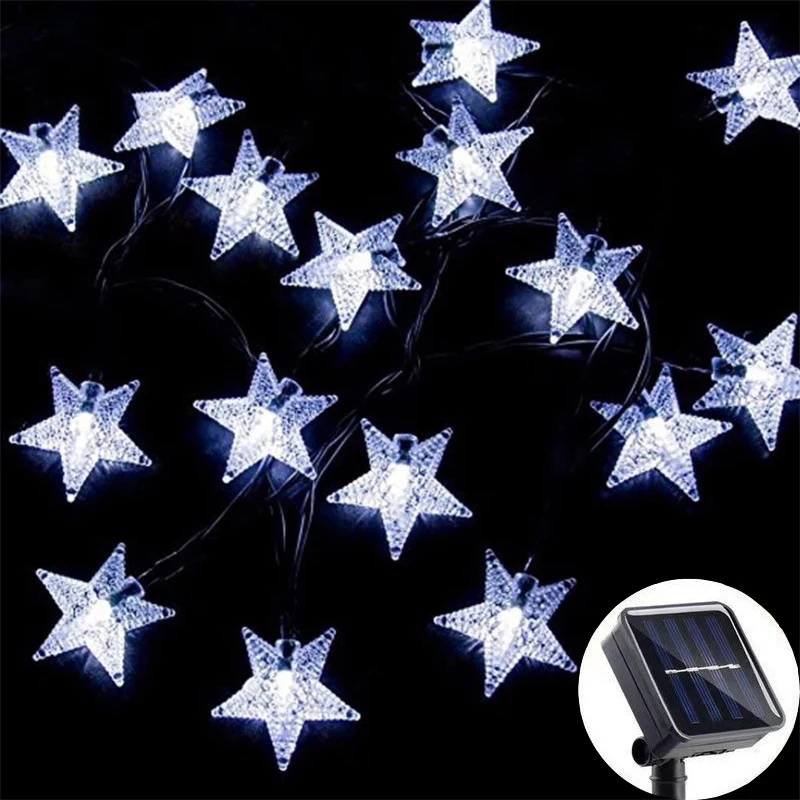

LED Fairy Lamp Solar Powered Outdoor Garden Yard Light Solar Star String Light for Christmas Patio Porch Wedding Room Decoration