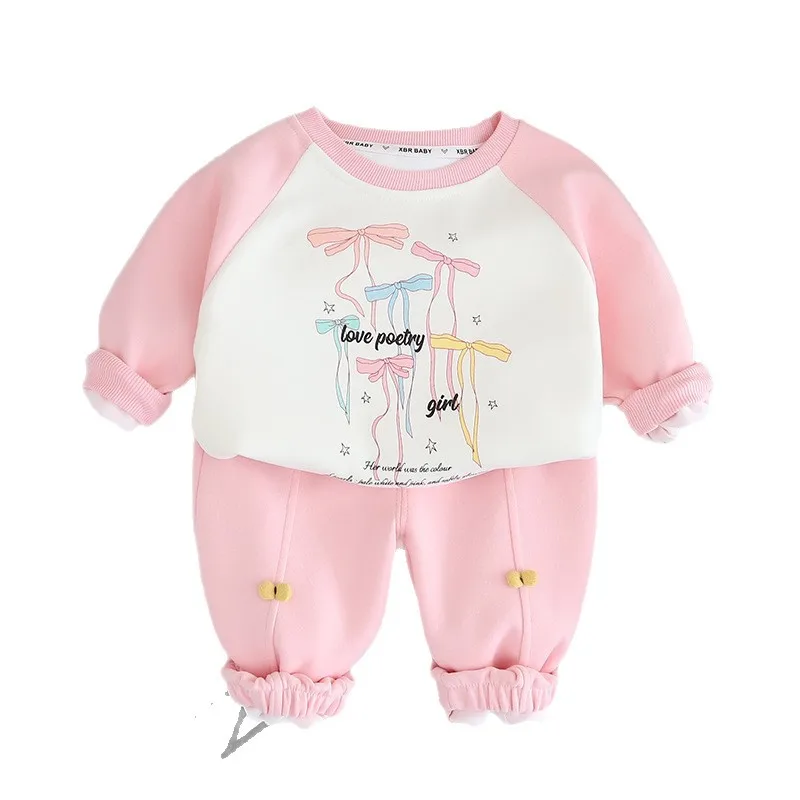 

New Spring Autumn Baby Clothes Children Boys Long Sleeved T-Shirt Pants 2Pcs/Sets Kids Girls Clothing Set Infant Fashion Costume