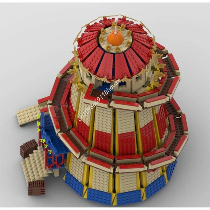 1437 Uds. MOC Helter Skelter nan modelo bloques de construcción idea ensamblar arquitectura ladrillo artesanía juguetes regalos de navidad