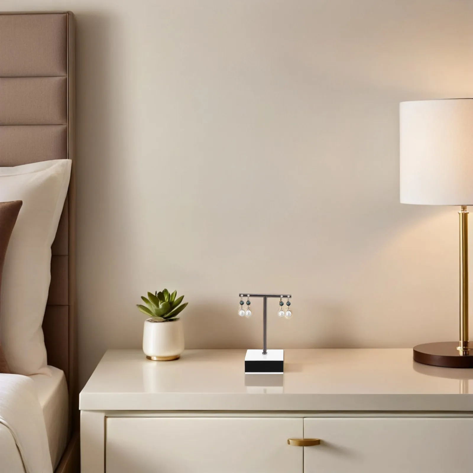 

Подставка для сережек (2 шт.), прозрачная акриловая Т-образная подставка для хранения сережек-гвоздиков и ожерелий, органайзер для женских и девичьих украшений