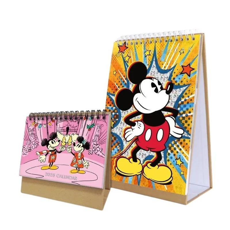 Disney Mickey Mouse Merchandise 2025 6 Zoll vertikale Version 8 Zoll Tischkalender Desktop-Memo-Kalender