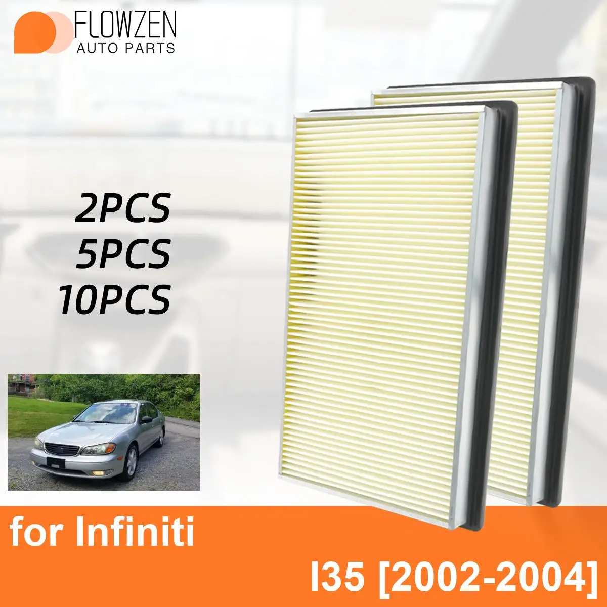 Car Cabin Air Filter for Infiniti I35 2002-2004 Auto Filters Carbon Fiber CA4309 16546-0Z000 16546-70J10 16546-V0100