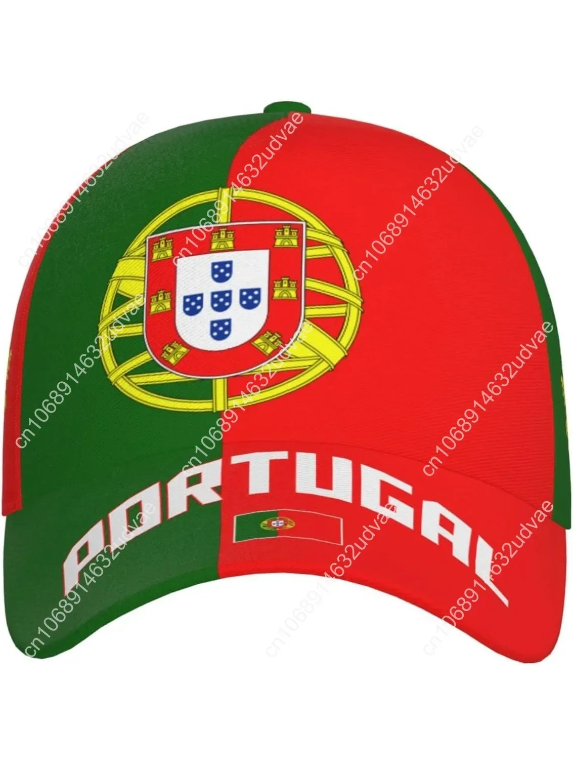 

Portugal Flag Cool Portuguese Baseball Cap 3D Full Print Adult Unisex Adjustable Hat Soccer Patriotic Caps