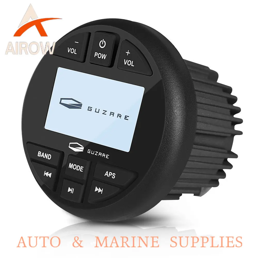 Airow auto Marine Radio  Stereo Audio Waterproof Radio Boat FM AM Meter Waterproof Stereo Receiver Audio System RV UTV Yacht