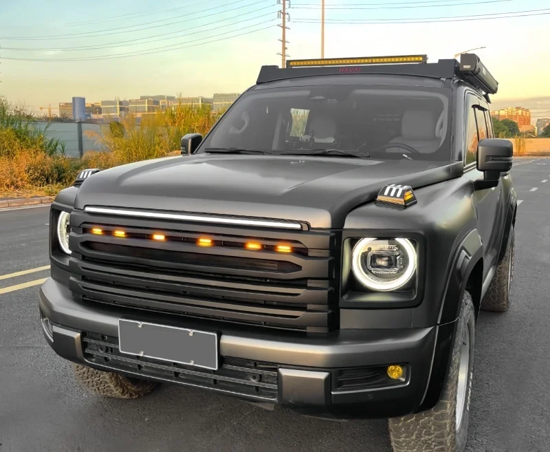 شبكة السيارة من خلال شريط الضوء يصلح ل Haval H9 2024 جودة عالية تعديل السيارات LED مصبغة ضوء الزخرفية الملحقات الخارجية #5