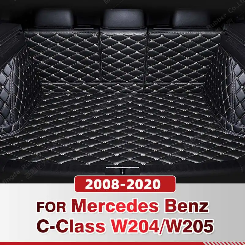 

For Mercedes Benz C Class Sedan 2015-2020 W204 2008-2013 W205 Auto Full Coverage Trunk Mat Car Cargo Liner Interior Accessories