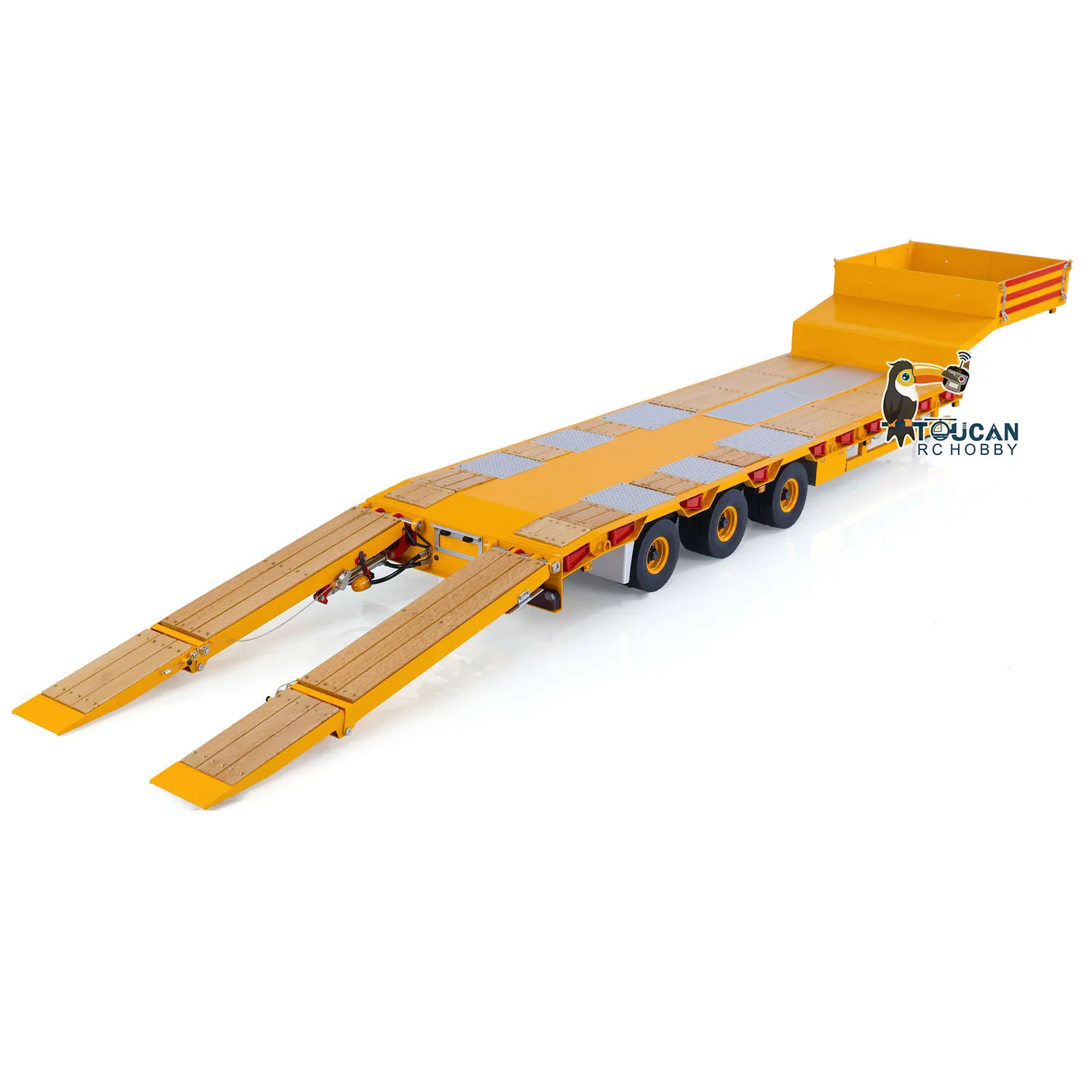 Aangepaste LESU RC 1/14 Metalen RC Trailer Hydraulisch Systeem Elektronische Lifting met Lichtsysteem Pomp Klep Geschilderd Speelgoed THZH1669