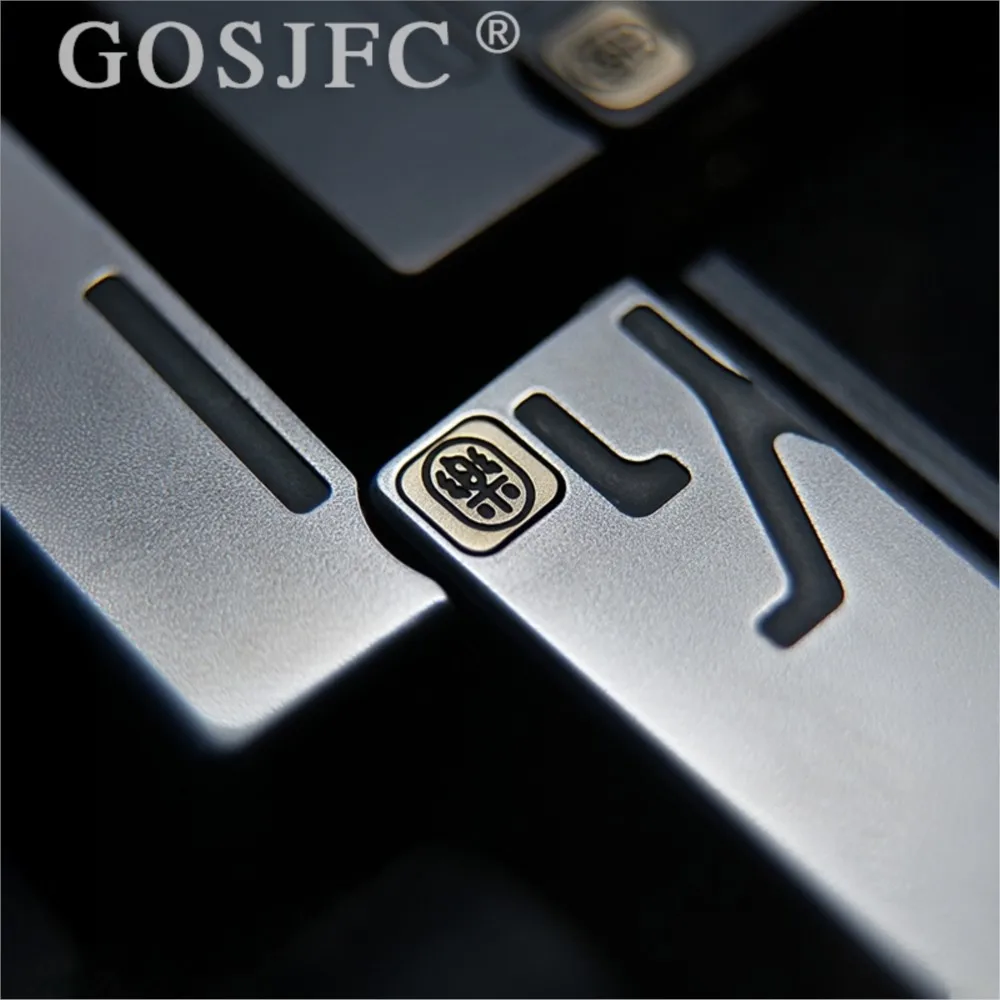 YOLO STUDIO NO FIRE Push Slider Edelstahl Gravur Stress Relief Spielzeug Finger Spinner Fidget Slider